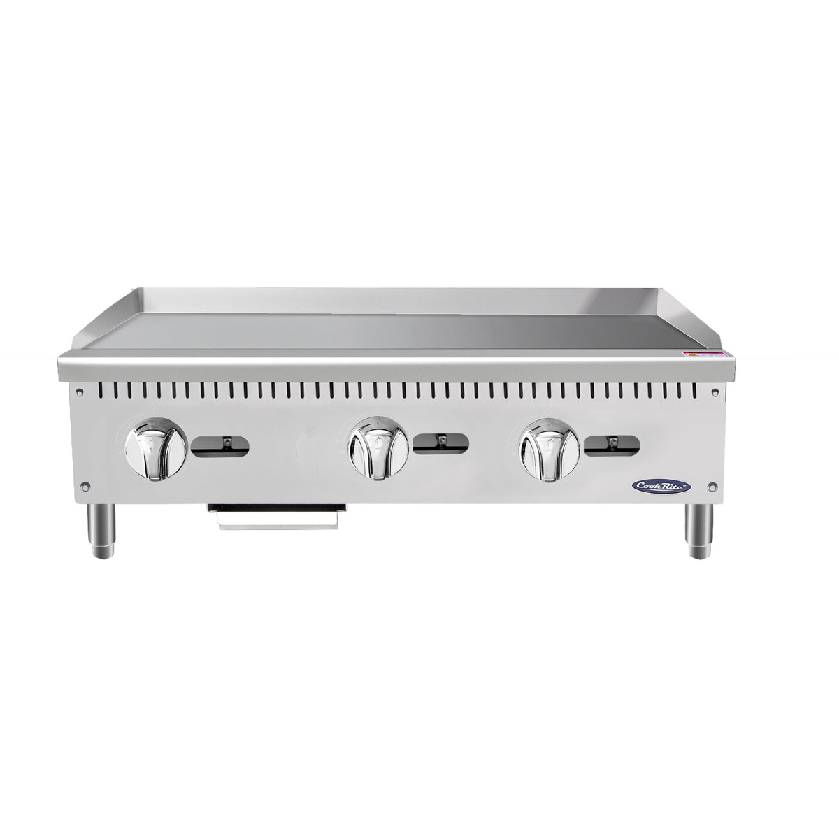 Atosa ATMG-36 36" Heavy-Duty Gas Griddle with Manual Control - 90,000 BTU