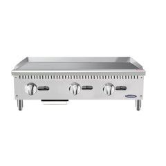 Atosa ATMG-36 36" Heavy-Duty Gas Griddle with Manual Control - 90,000 BTU