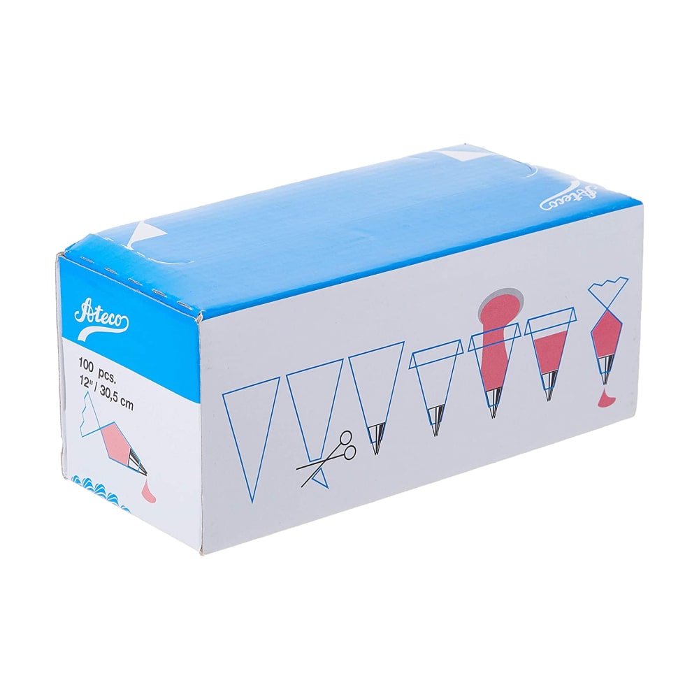 Ateco 12" Clear Decorating Pastry Bag - 100 Piece - 4712