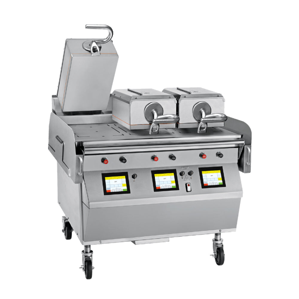 (SHOWROOM MODEL) Taylor L811 36" High-Volume Gas/Electric 3-Platen Commercial Clamshell Griddle