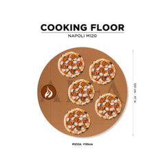 Alfa Napoli M120 Wood-Fired Pizza Oven in Black Tile Mosaic with Base - M120