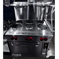 (DEMO) Nella 36" Electric 6-Burner Commercial Range with Standard Oven - 208V, 18kW, 3Ph - 49103