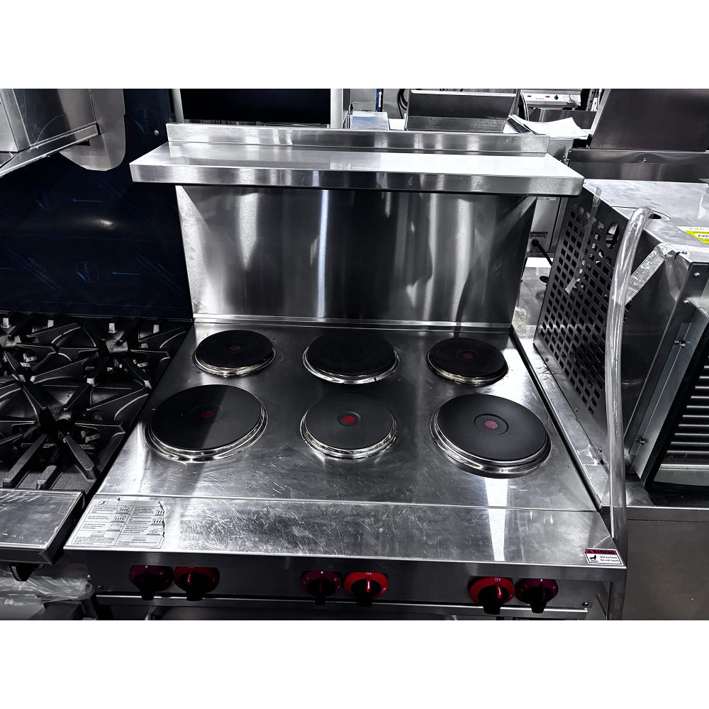 (DEMO) Nella 36" Electric 6-Burner Commercial Range with Standard Oven - 208V, 18kW, 3Ph - 49103