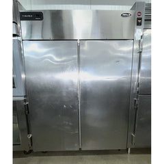(USED) Delfield GBR2P-S-M481 55" 2-Section Solid Door Reach-In Refrigerator