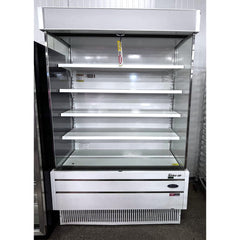 (USED) Turbo Air TOM-50SEW-N 51" White Refrigerated Vertical Open Air Curtain Merchandiser - 21.3 Cu. Ft.