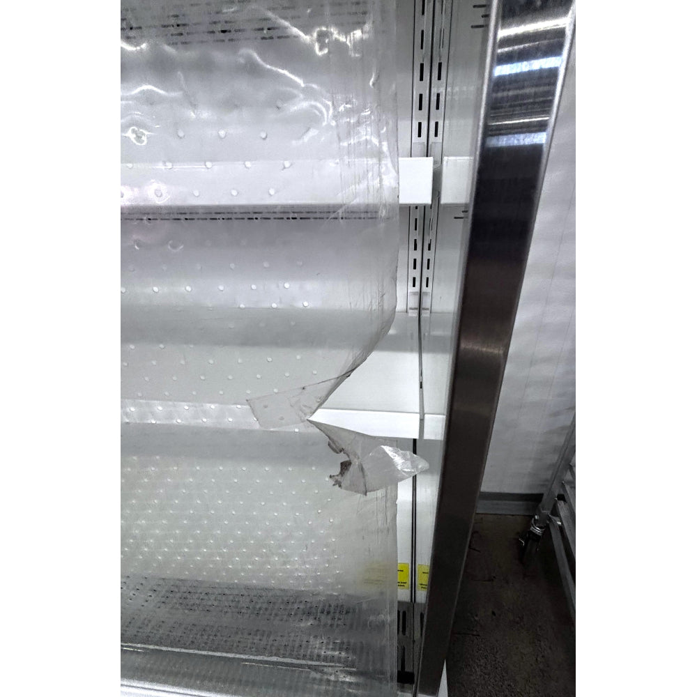(USED) Turbo Air TOM-50SEW-N 51" White Refrigerated Vertical Open Air Curtain Merchandiser - 21.3 Cu. Ft.