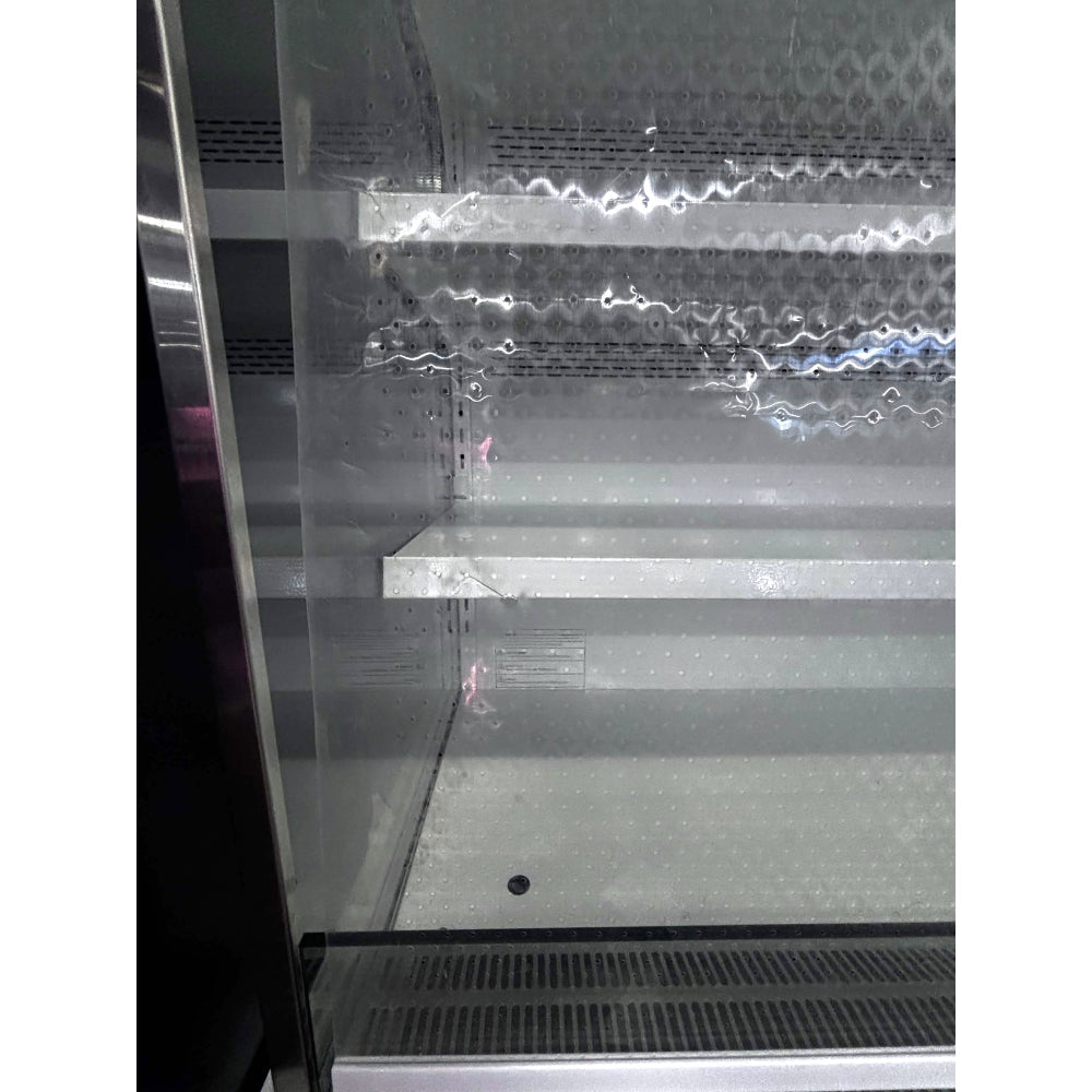 (USED) Turbo Air TOM-50SEW-N 51" White Refrigerated Vertical Open Air Curtain Merchandiser - 21.3 Cu. Ft.