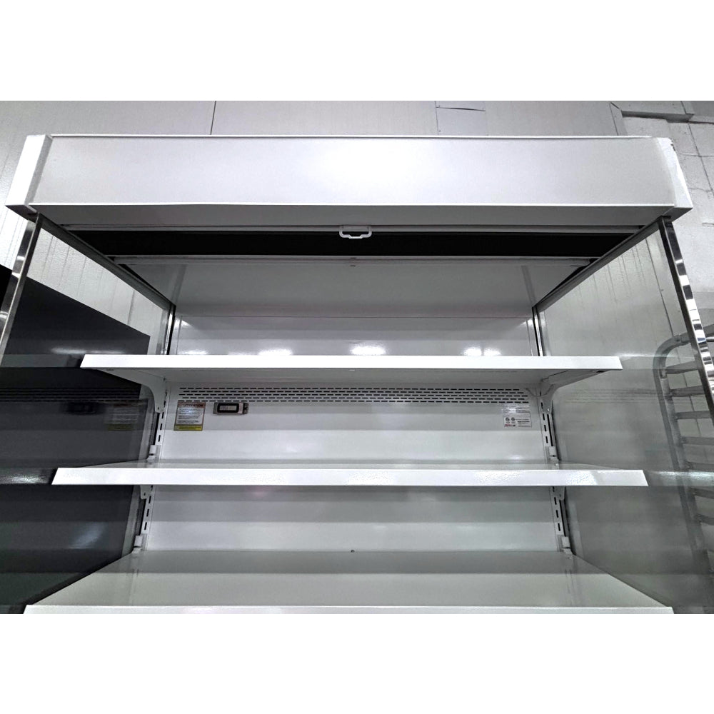 (USED) Turbo Air TOM-50SEW-N 51" White Refrigerated Vertical Open Air Curtain Merchandiser - 21.3 Cu. Ft.