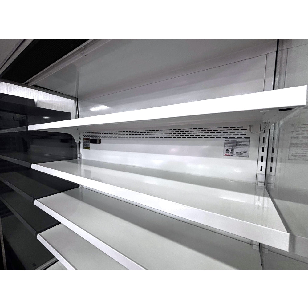 (USED) Turbo Air TOM-50SEW-N 51" White Refrigerated Vertical Open Air Curtain Merchandiser - 21.3 Cu. Ft.