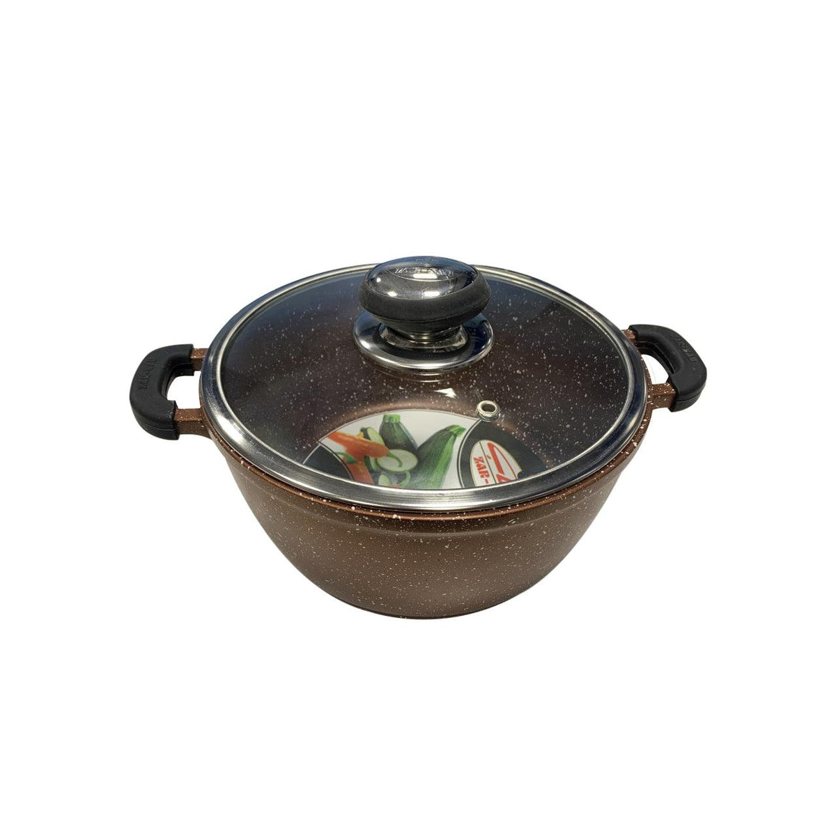 Acrochef 8.5" Raspberry Frying Pot with Black Handle - RP-420