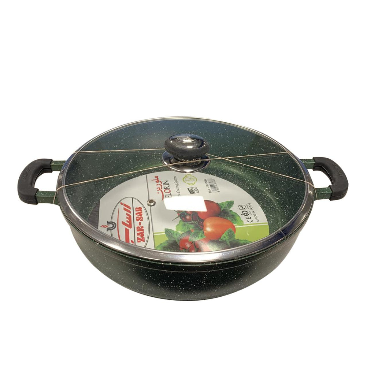 Acrochef 13" Green Pot with Black Handle - RP-432