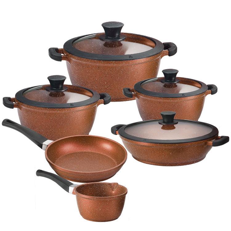 Acrochef 10 Piece Non-Stick Cookware Set with Glass Lid