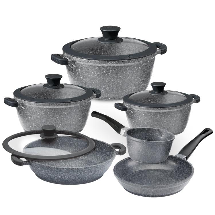 Acrochef 10 Piece Non-Stick Cookware Set with Glass Lid