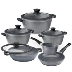 Acrochef 10 Piece Non-Stick Cookware Set with Glass Lid