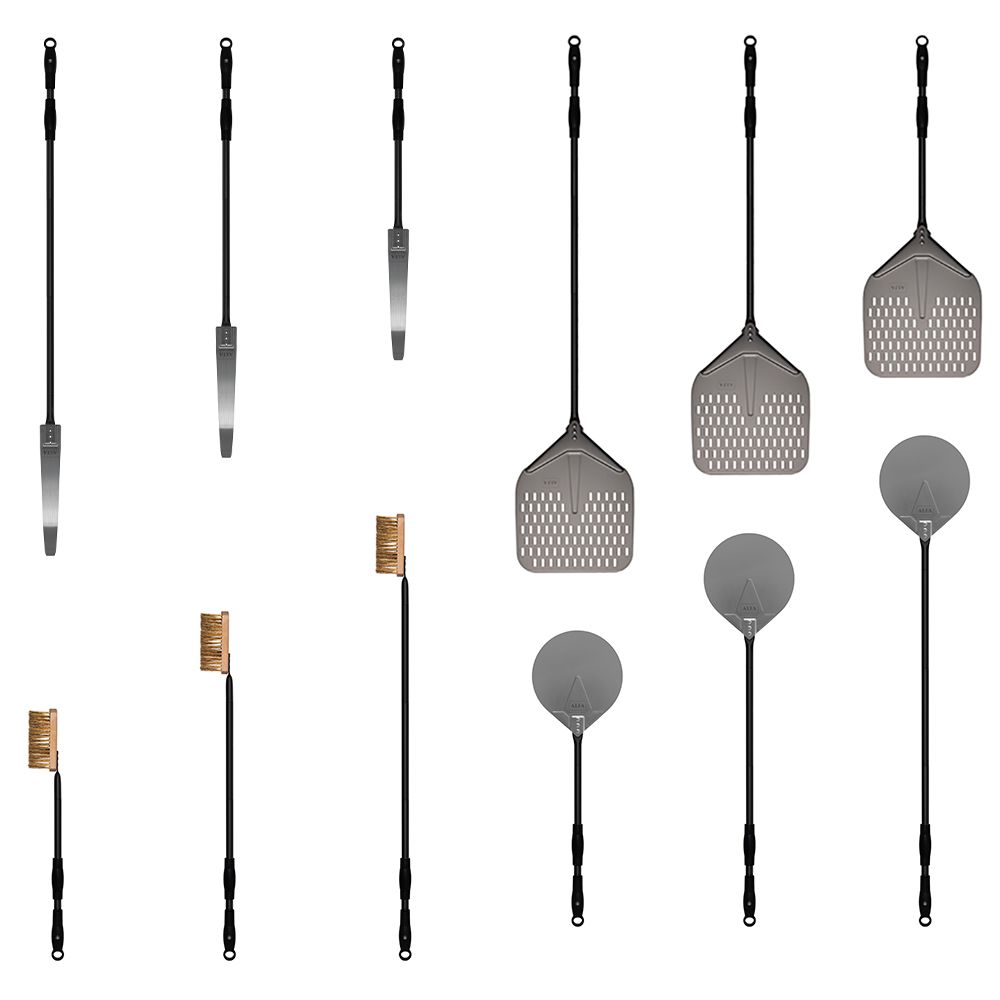 Alfa AC-5PSET24 Small 5-Piece Pizza Peel Set