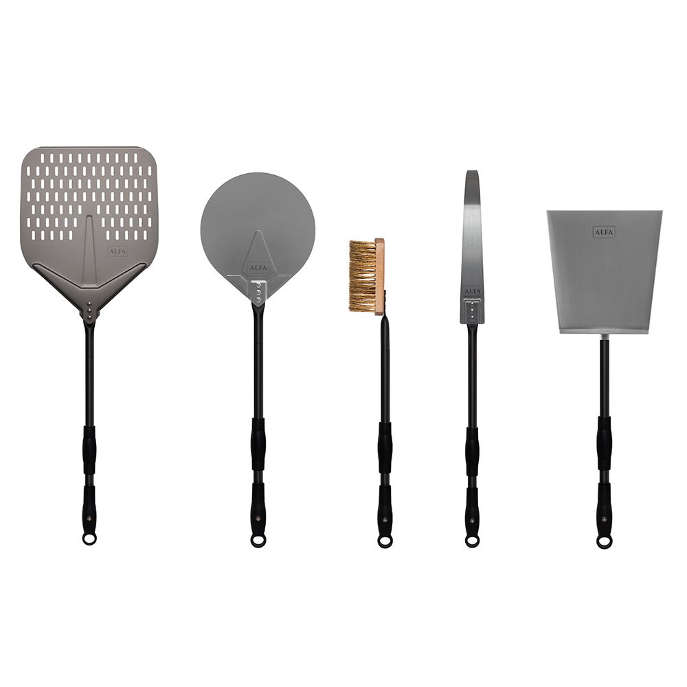 Alfa AC-5PSET48 Large 5-Piece Pizza Peel Set