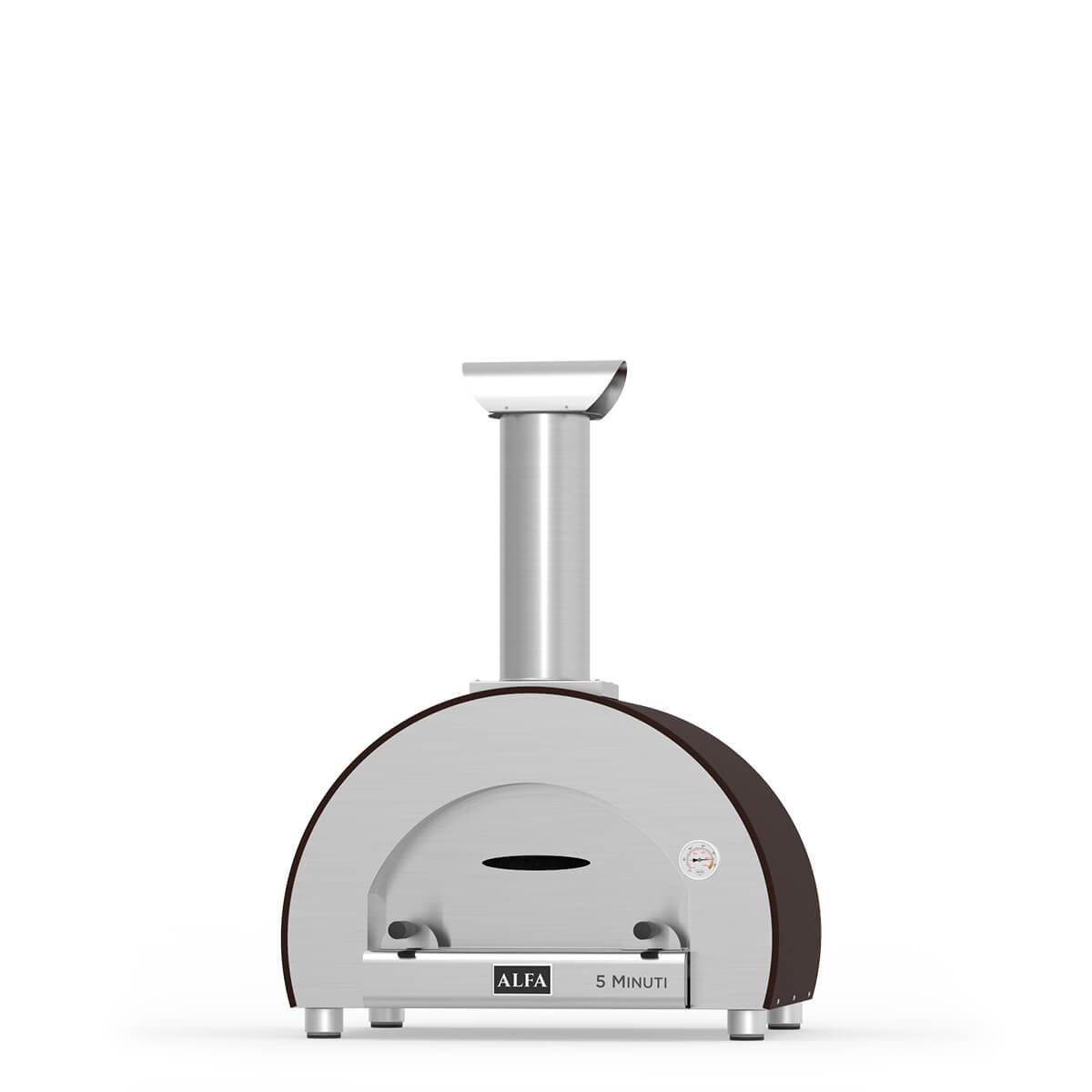 Alfa 5 MINUTI Countertop Wood Fired Pizza Oven - FX5MIN-LRAM-T