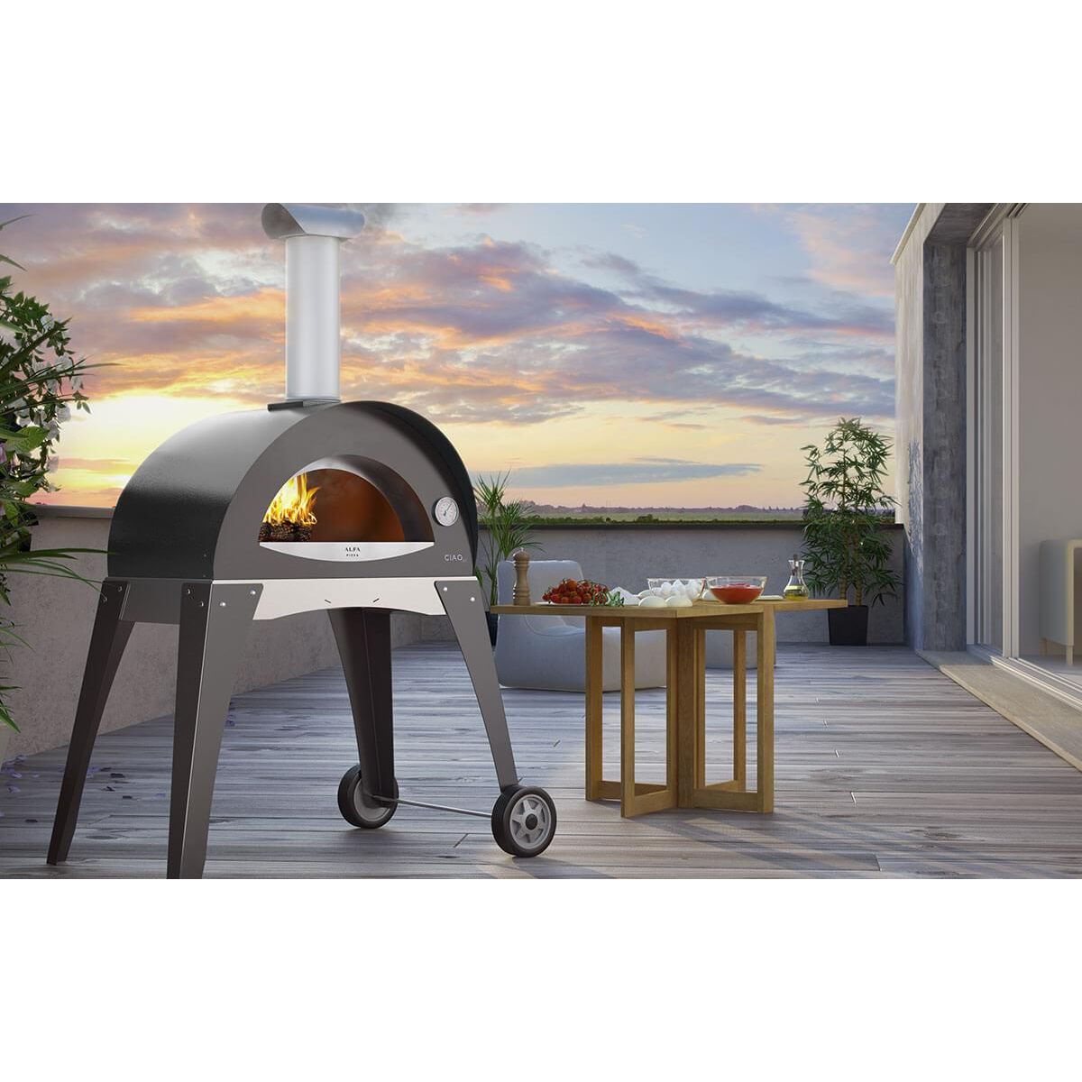 Alfa Ciao Wood Fired Pizza Oven With Stand - FXCM-LGRI-T-V2 / FXCM-LGIA-T-V2
