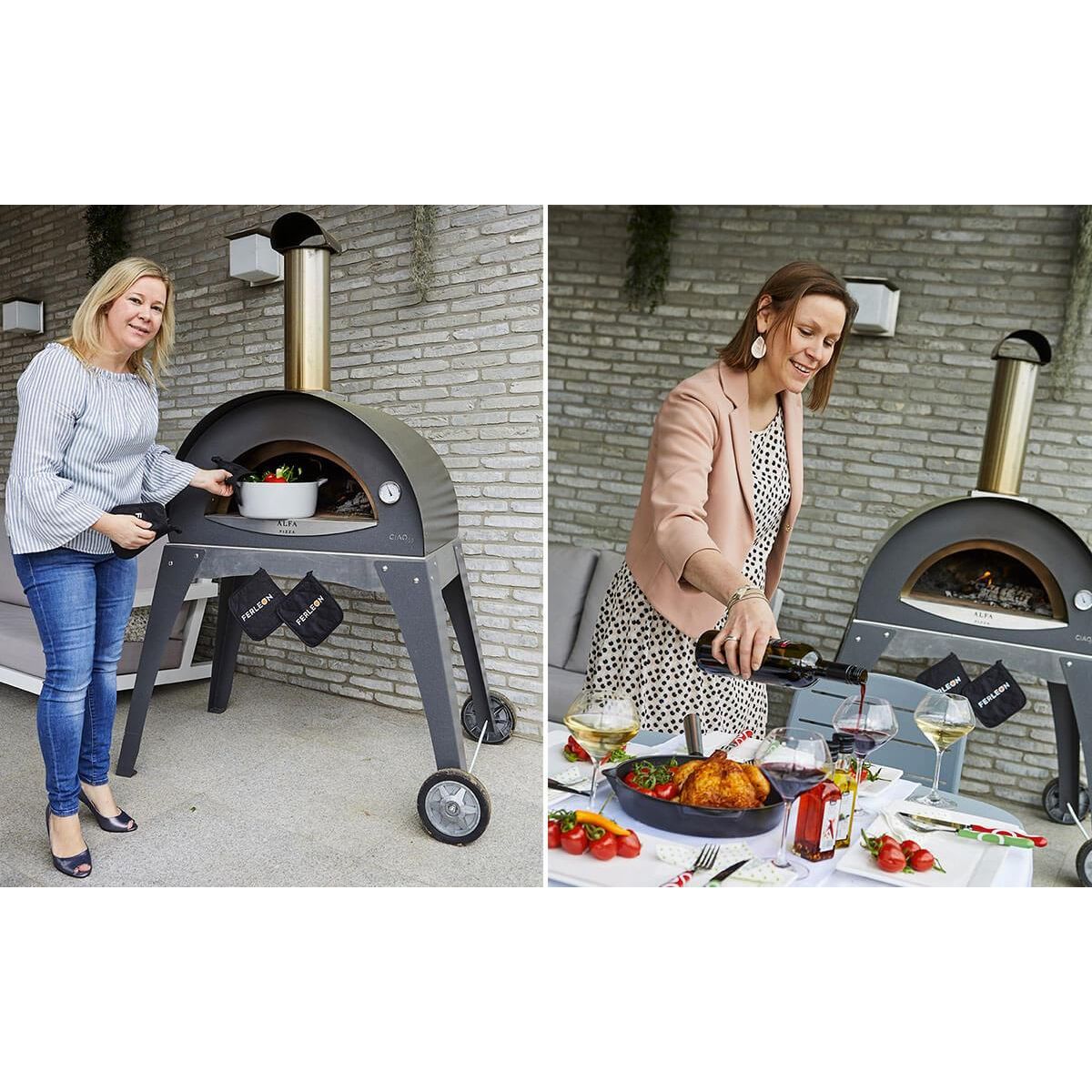 Alfa Ciao Wood Fired Pizza Oven With Stand - FXCM-LGRI-T-V2 / FXCM-LGIA-T-V2