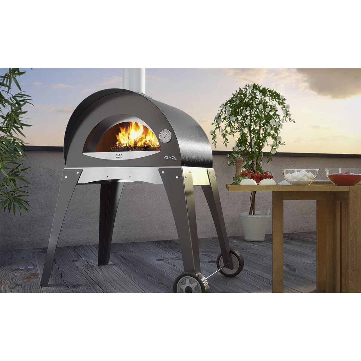 Alfa Ciao Wood Fired Pizza Oven With Stand - FXCM-LGRI-T-V2 / FXCM-LGIA-T-V2
