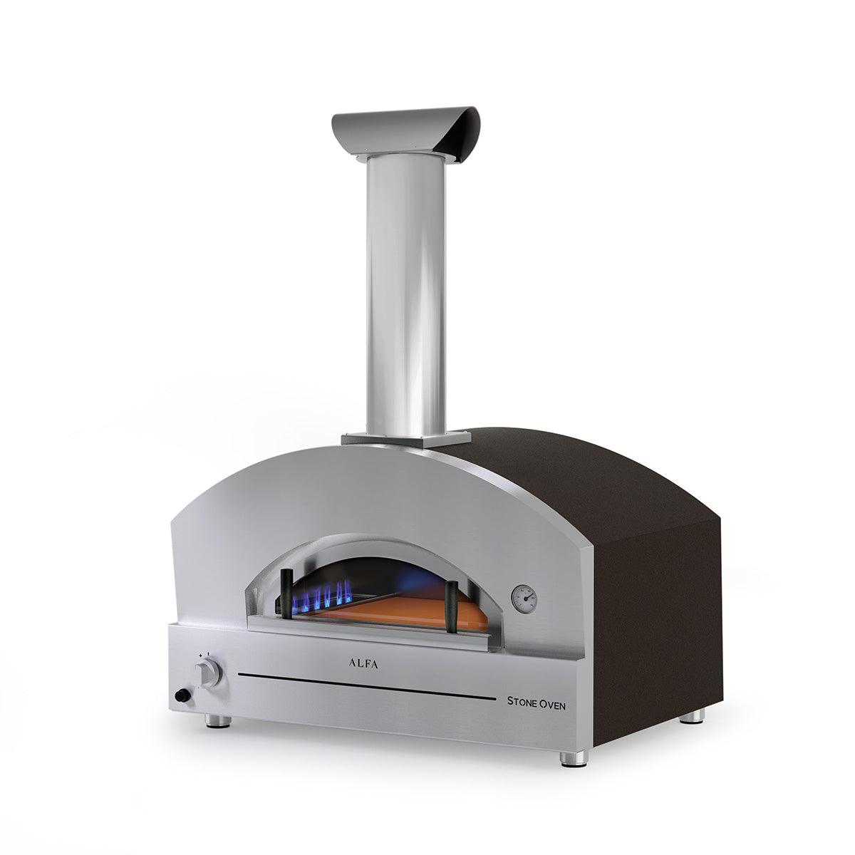Alfa Stone Medium Gas Pizza Oven - 3 Cu. ft - FXSTONE-M