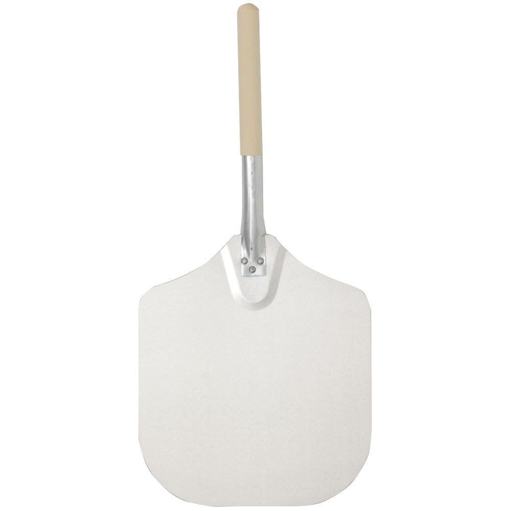American Metalcraft 2814 14" x 16" Aluminum Pizza Peel with 14" Wooden Handle