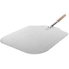 American Metalcraft 3016 16" x 18" Aluminum Pizza Peel with 12" Wooden Handle