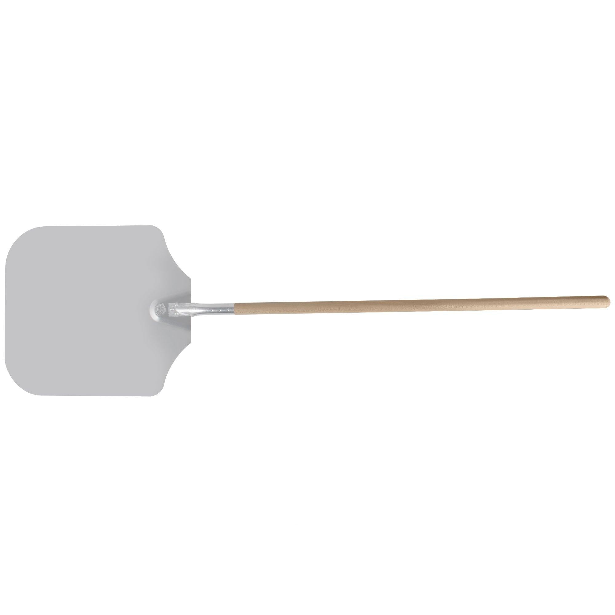 American Metalcraft 5616 16" x 18" Aluminum Pizza Peel with 38" Wooden Handle