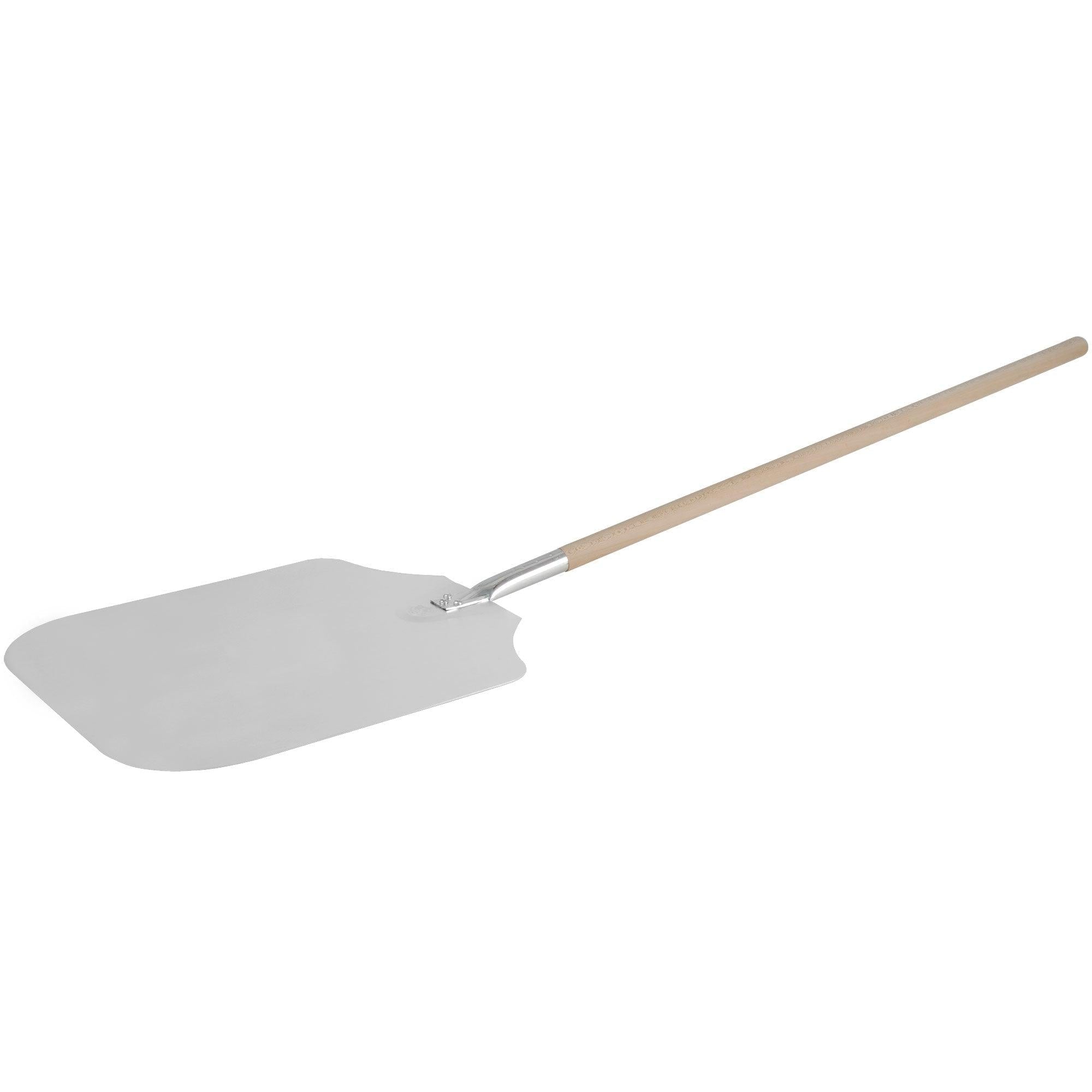 American Metalcraft 5616 16" x 18" Aluminum Pizza Peel with 38" Wooden Handle
