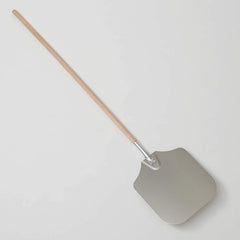 American Metalcraft 6614 14" x 16" Aluminum Pizza Peel with 50" Wooden Handle