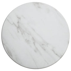 American Metalcraft MW171 17" Round Faux White Marble Melamine Serving Board