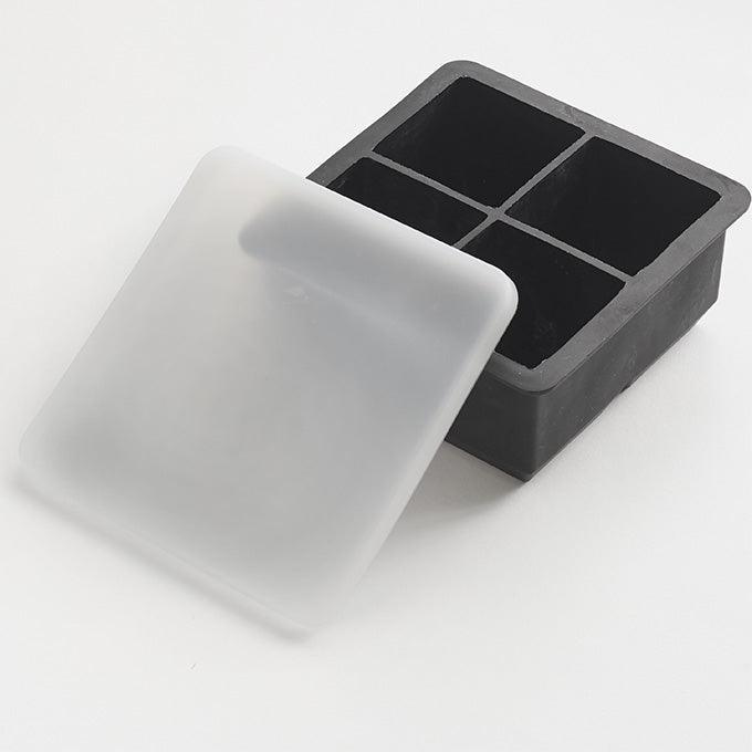 American Metalcraft SMSC4 4-Cube Square Silicone Ice Mold - Black