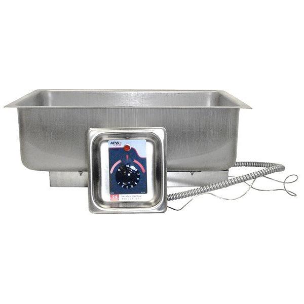 APW Wyott BM-30D 13.8" Uninsulated Hot Food Wells with Drain - 120V/750W