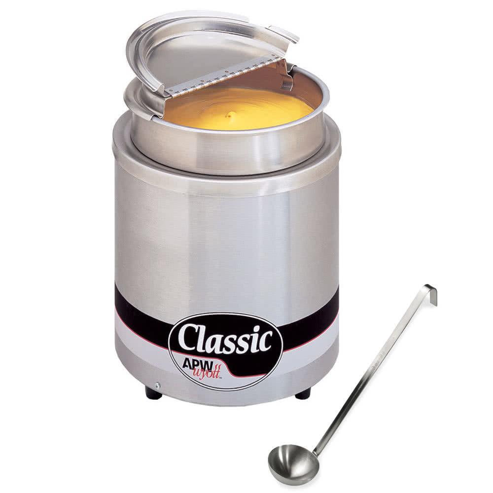 APW Wyott RW-1V 7 Qt. Classic Insulated Round Countertop Warmer - 120V/500W