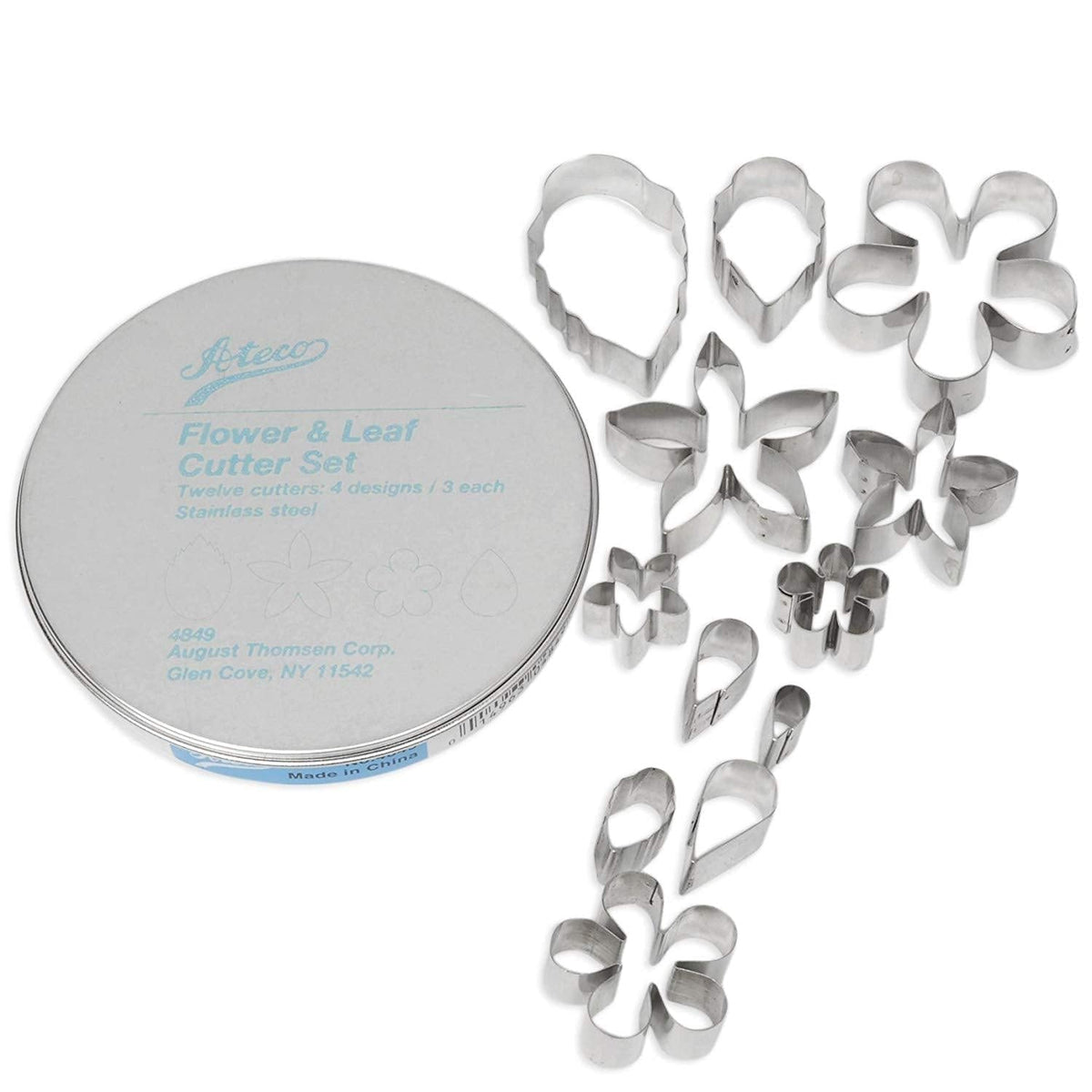 Ateco 4849 Flower and Leaf Cutter Set