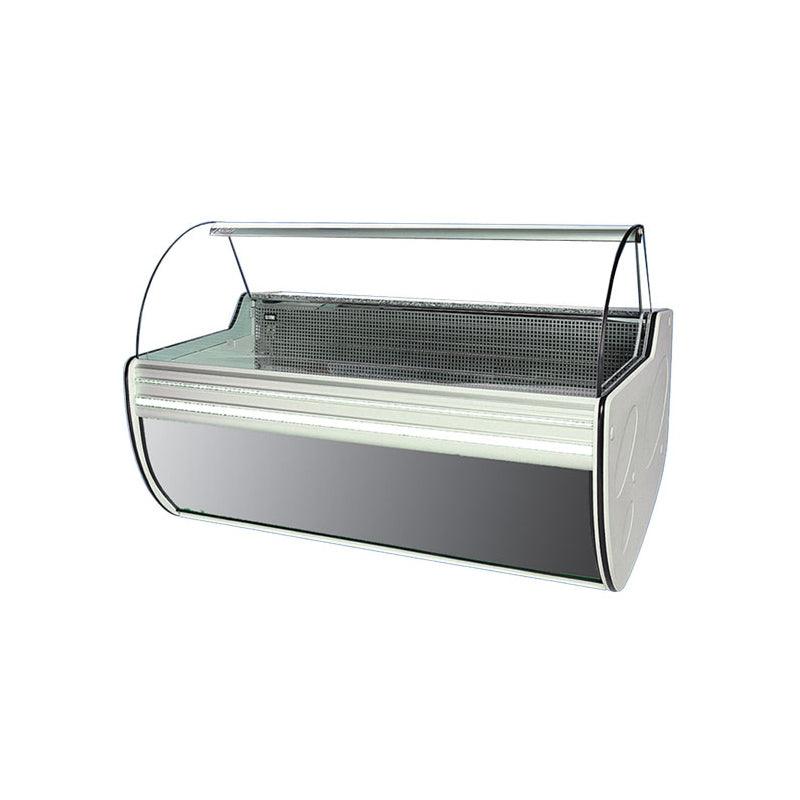 Atlanta W-18 SGSN 73" Stainless Steel Curved Glass Display Case