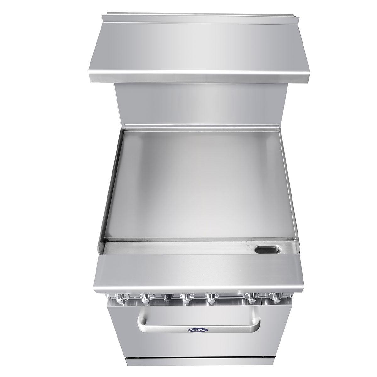 Atosa AGR-24G 24" Gas Griddle and Standard Oven - 72,000 BTU