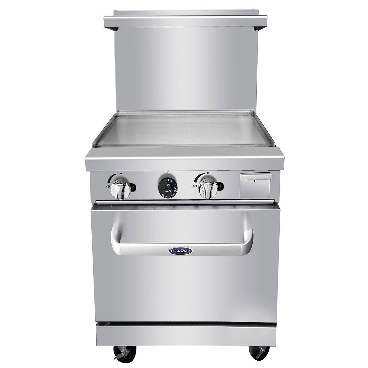 Atosa AGR-24G 24" Gas Griddle and Standard Oven - 72,000 BTU