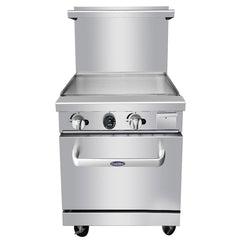 Atosa AGR-24G 24" Gas Griddle and Standard Oven - 72,000 BTU