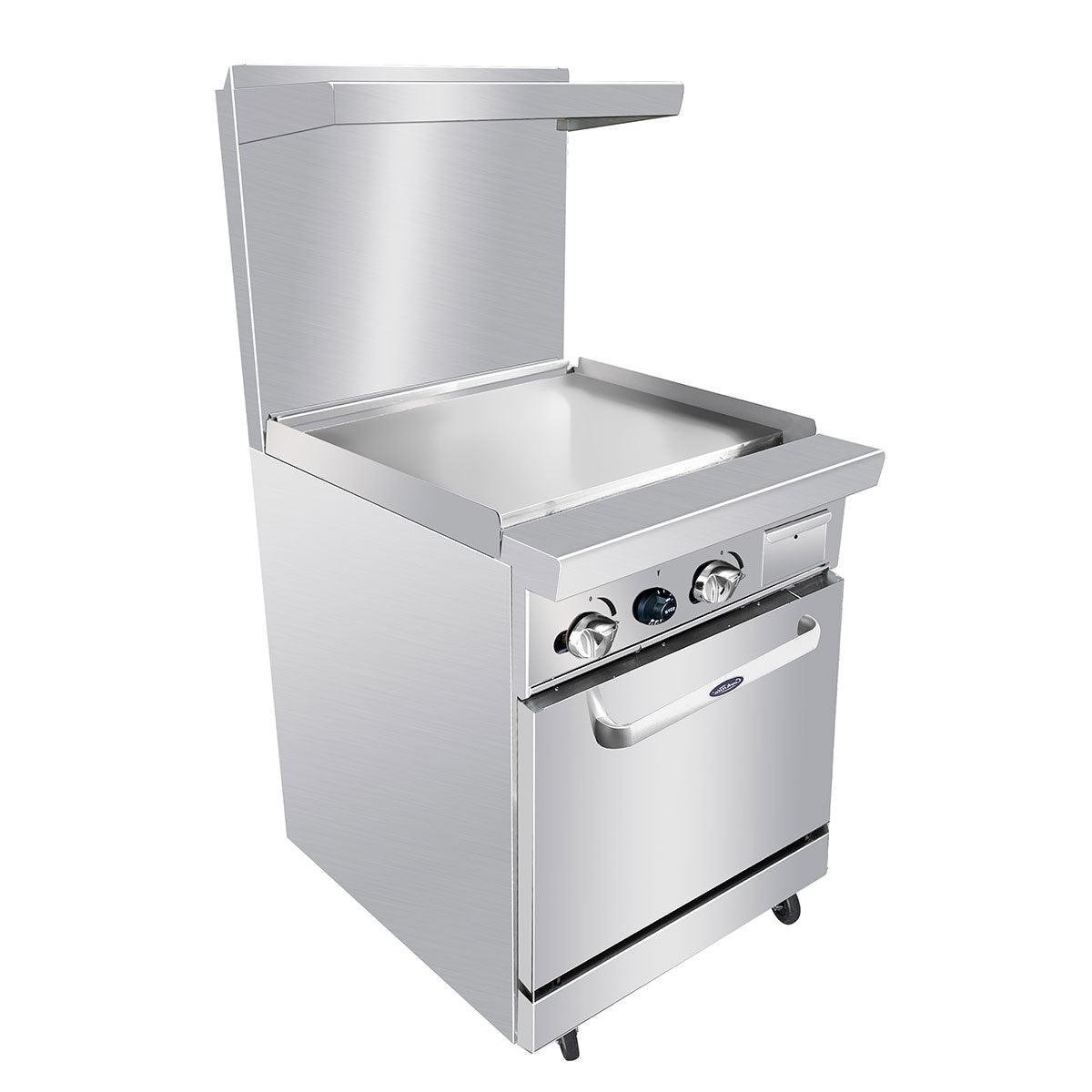 Atosa AGR-24G 24" Gas Griddle and Standard Oven - 72,000 BTU
