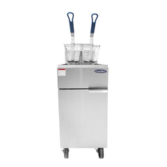 Atosa ATFS-40ES 40 Lbs. Gas Heavy Duty Commercial Deep Fryer