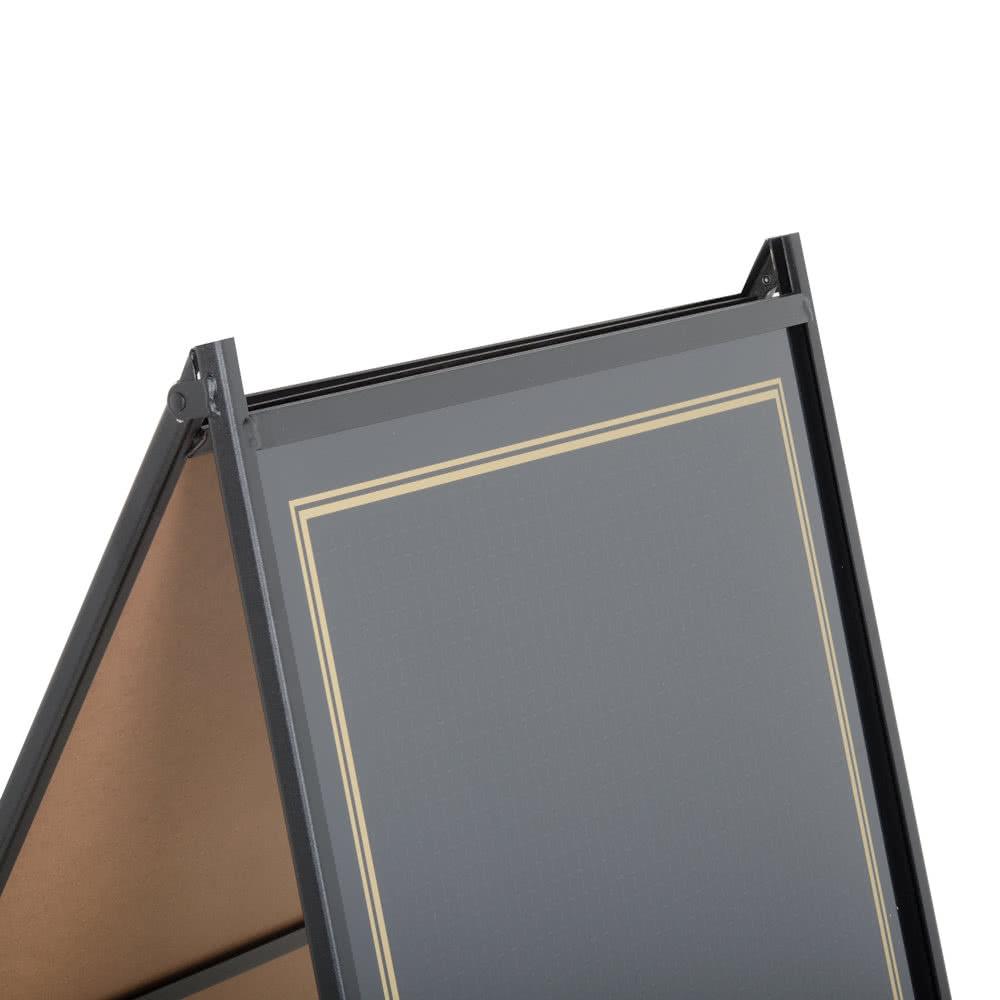 24" x 36" A-Frame RMBA-2436-B Sidewalk Sign Board Kit - Black