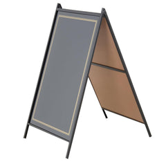 24" x 36" A-Frame RMBA-2436-B Sidewalk Sign Board Kit - Black