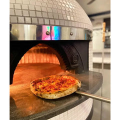 Alfa Napoli M120 Wood-Fired Pizza Oven in Black Tile Mosaic with Base - M120