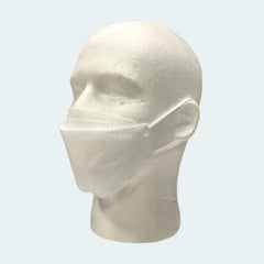 4-Ply White Dust Resistant Face Mask - 6/Pack