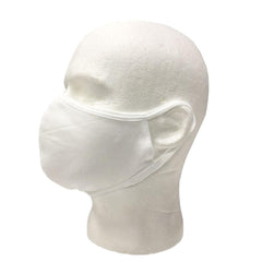 Antibacterial Washable Cotton Face Mask - White - 10/Pack
