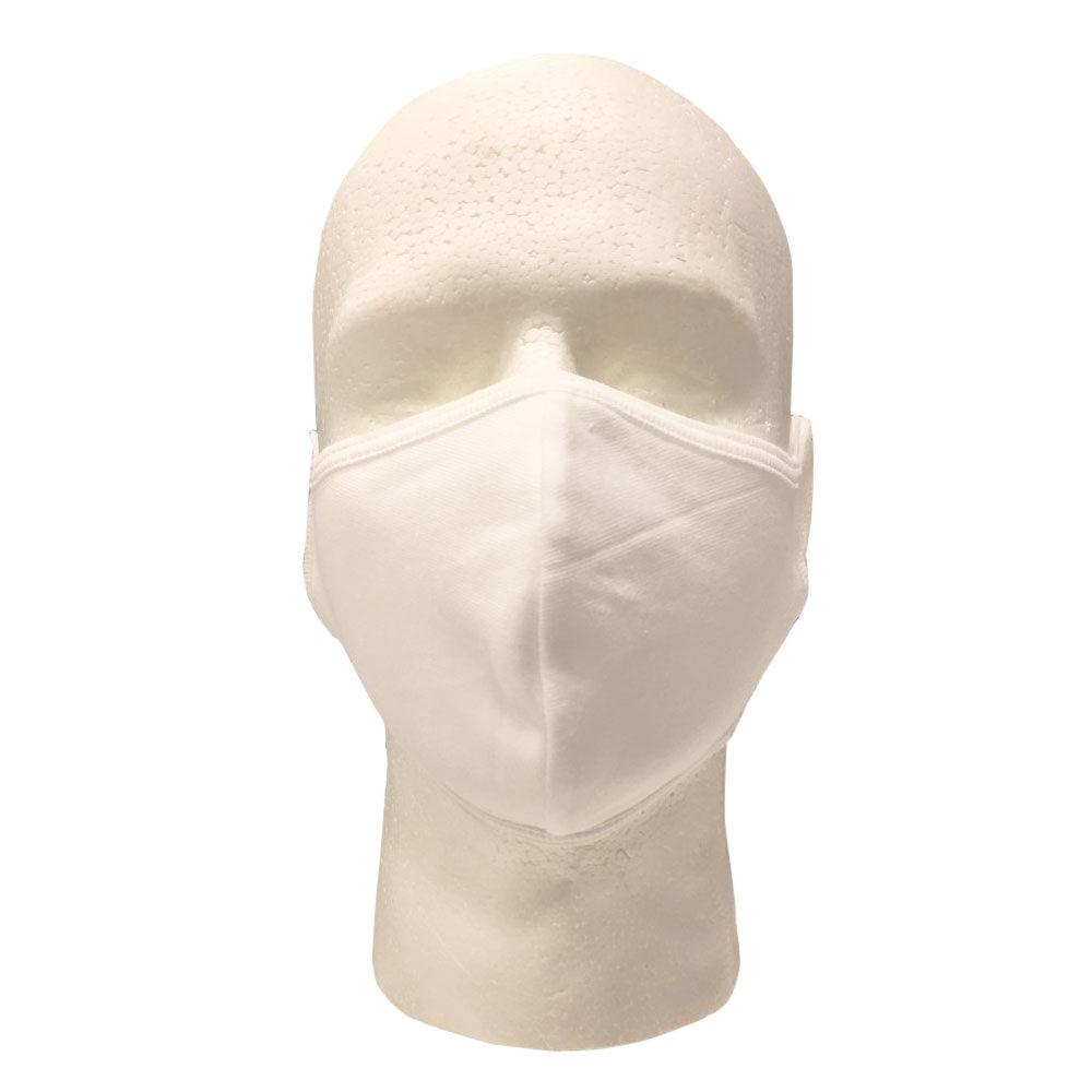 Antibacterial Washable Cotton Face Mask - White - 10/Pack