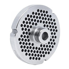 #22 Stainless Steel Machine Plate with Hub and Single Notch - 3-1/4" Diameter, 5/32" Hole Size - 11149