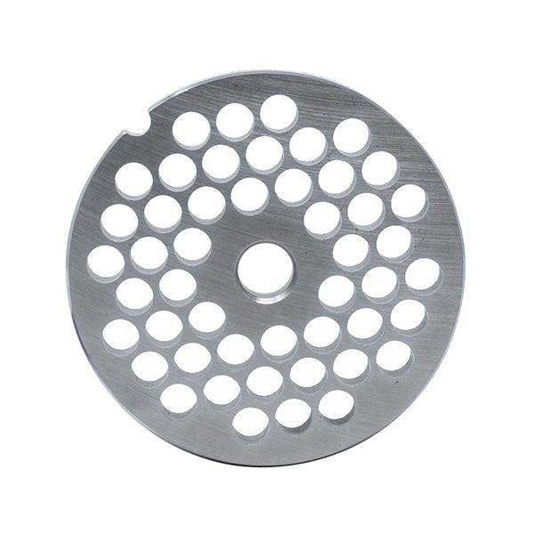 #22 Stainless Steel Hubless Machine Plate with Single Notch - 3-1/4" Diameter, 5/16" Hole Size - 11223