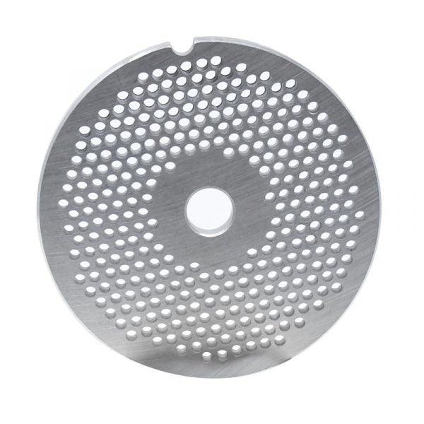 #32 Stainless Steel Hubless Machine Plate with Single Notch - 3-15/16" Diameter, 1/8" Hole Size - 11227